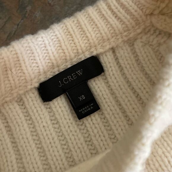 J. Crew Pom Pom Wool Pullover Sweater XS - Picture 4 of 8